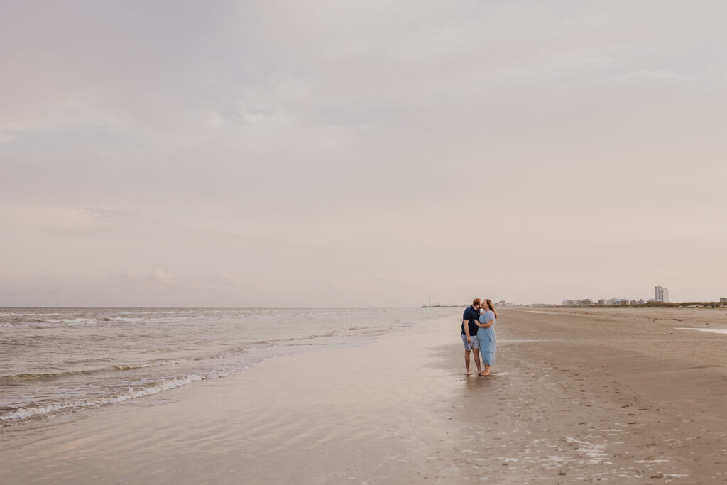 Beach Film Engagement Photos