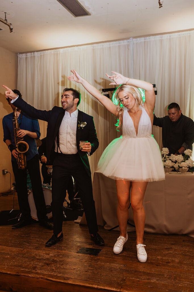 Wedding reception dance photos at Barr Mansion