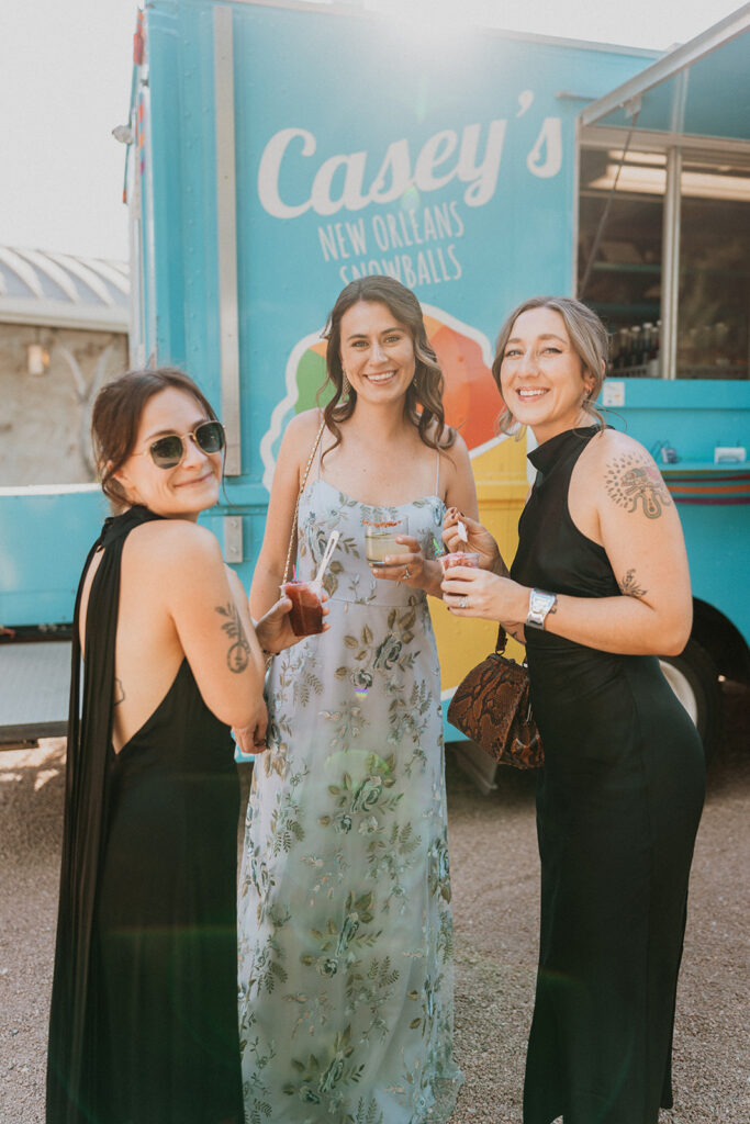 Guests enjoy Casey's Sno Cones at Barr Mansion Cocktail Hour