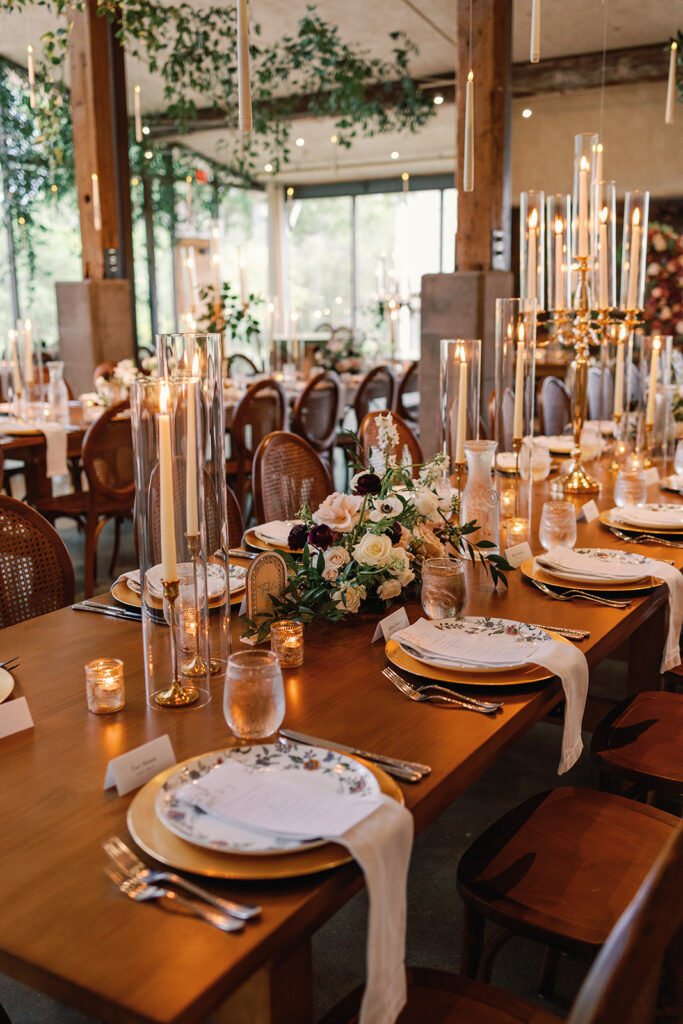 Barr Mansion ballroom reception decor