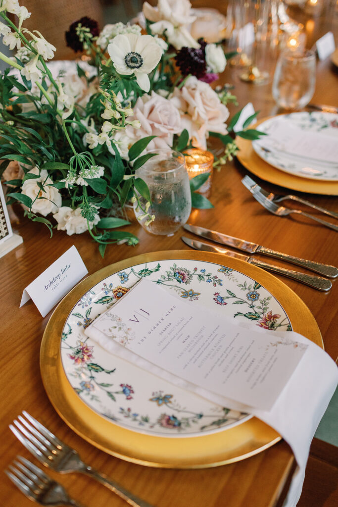 Barr Mansion ballroom reception decor