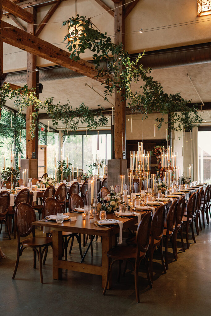 fantasy-inspired wedding reception design at Barr Mansion