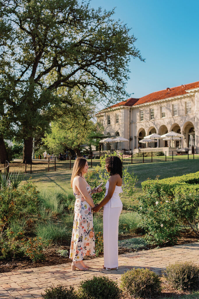 Proposal at Commodore Perry Estate in Austin, Texas