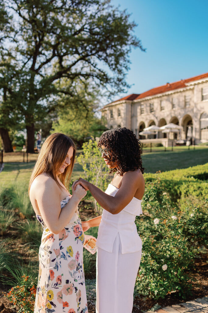Proposal at Commodore Perry Estate in Austin, Texas