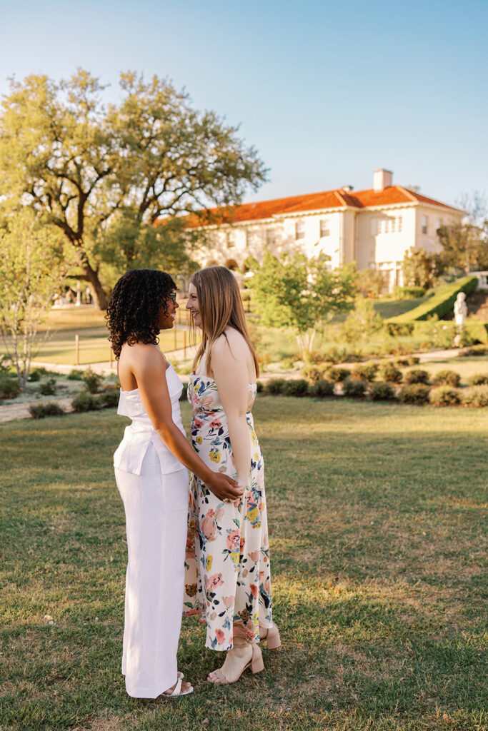 Engagement photos at Commodore Perry Estate in Austin, Texas