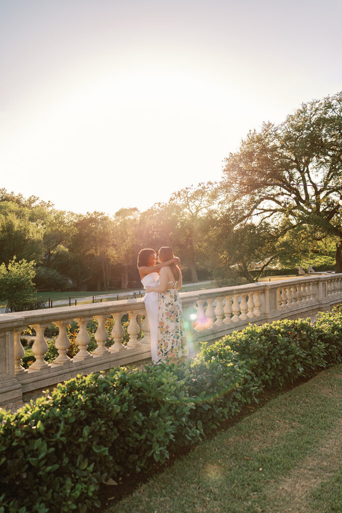 Engagement photos at Commodore Perry Estate in Austin, Texas