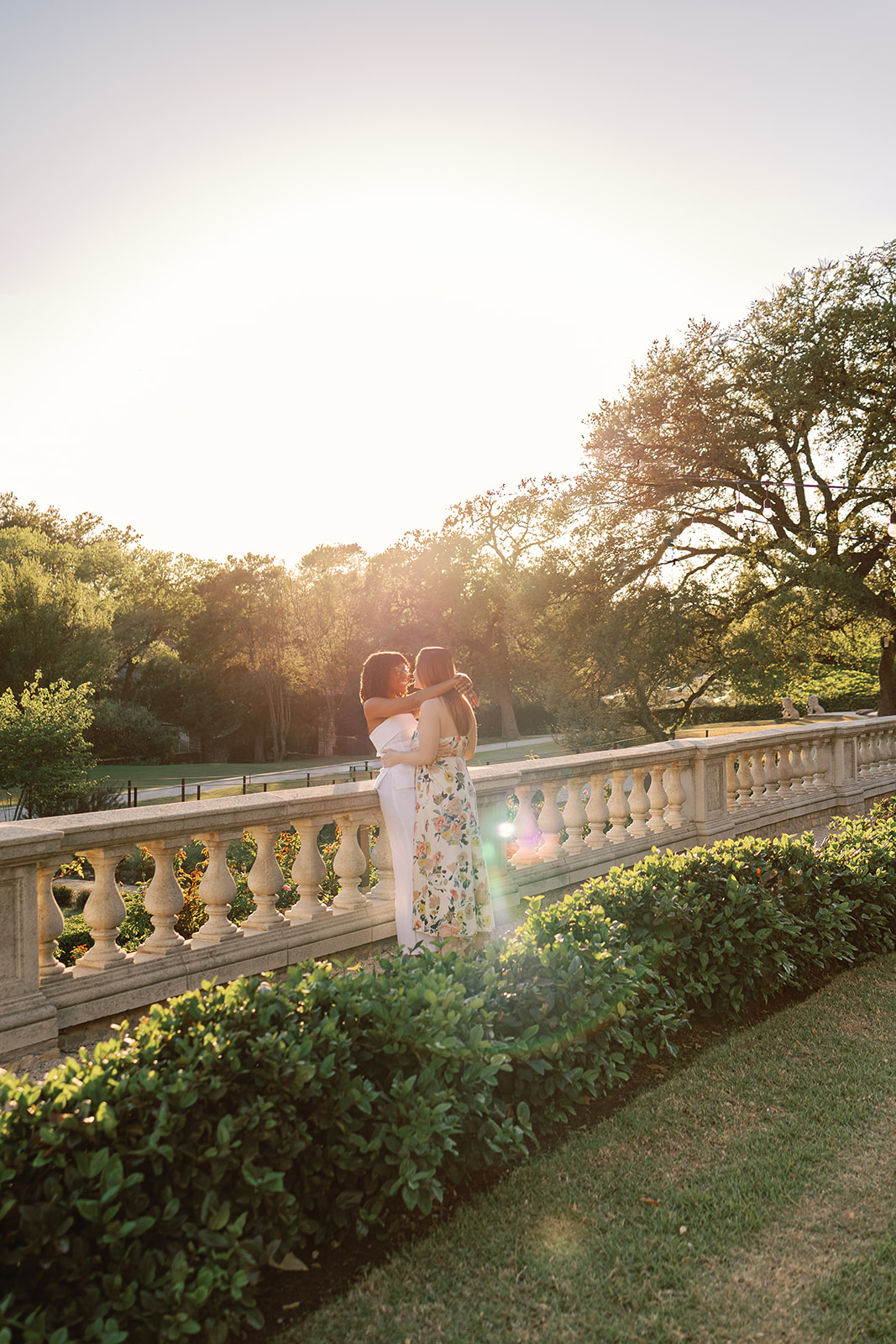 Engagement photos at Commodore Perry Estate in Austin, Texas