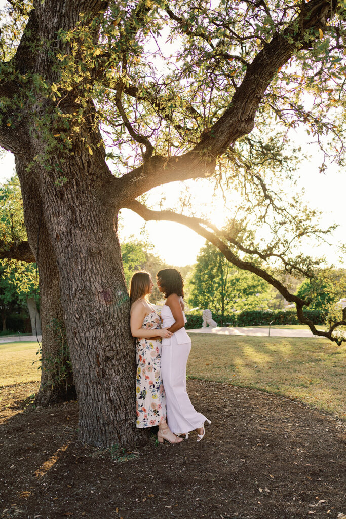 Engagement photos at Commodore Perry Estate in Austin, Texas