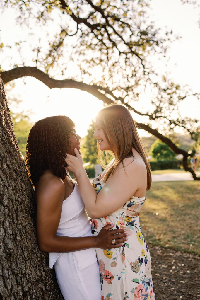 Engagement photos at Commodore Perry Estate in Austin, Texas