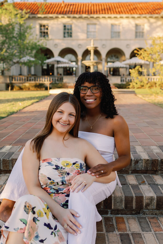 Engagement photos at Commodore Perry Estate in Austin, Texas